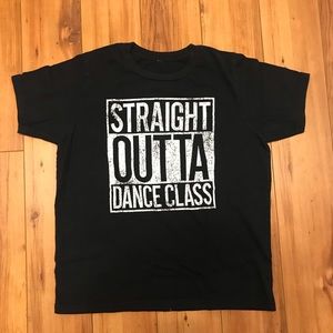 Black Straight Outta Dance Class Tee